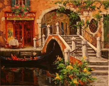 Al otro lado del puente escenas de Venecia Pinturas al óleo